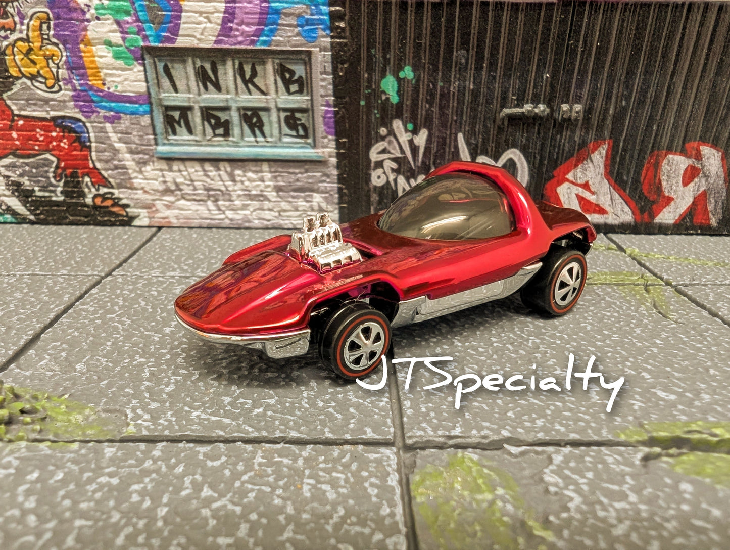 Hot Wheels SILHOUETTE - Chrome RED 80th Anniversary Mattel RLC