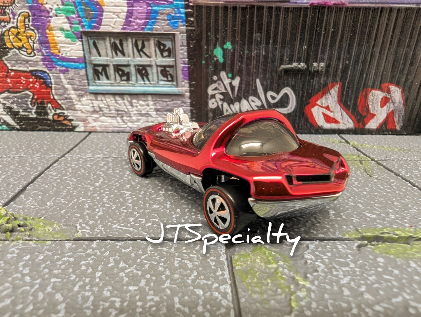 Hot Wheels SILHOUETTE - Chrome RED 80th Anniversary Mattel RLC