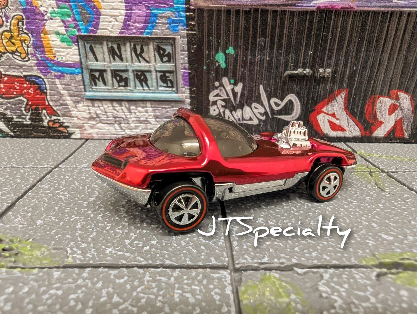 Hot Wheels SILHOUETTE - Chrome RED 80th Anniversary Mattel RLC