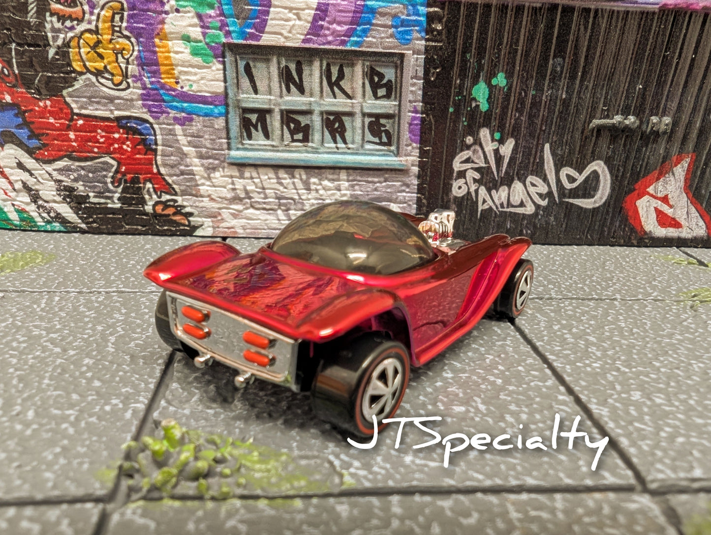 Hot Wheels BEATNIK BANDIT - Chrome RED 80th Anniversary Mattel RLC