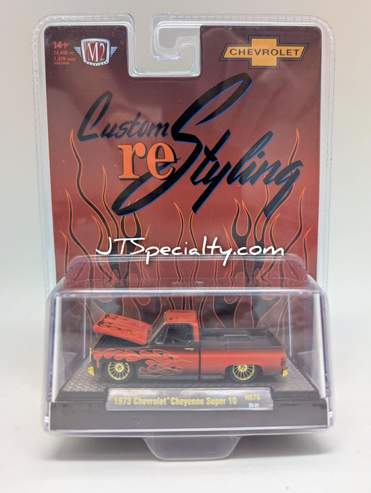 M2 CHASE 1973 Chevrolet Cheyenne RED Custom reStyling - HOBBY SPECIAL