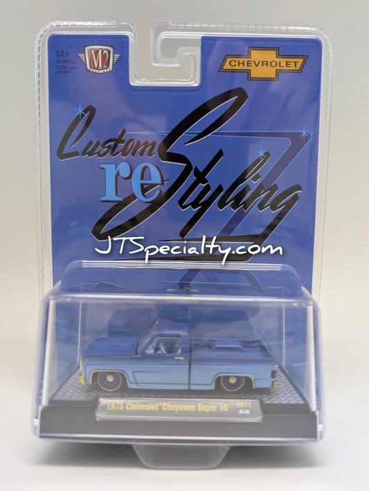 M2 CHASE 1973 Chevrolet Cheyenne BLUE Custom reStyling - HOBBY SPECIAL