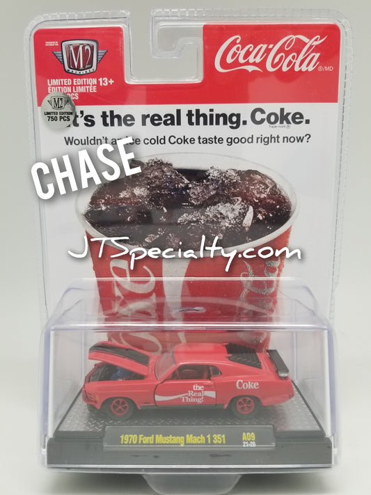 M2 CHASE 1970 Ford Mustang Mach 1 351- Coca-Cola