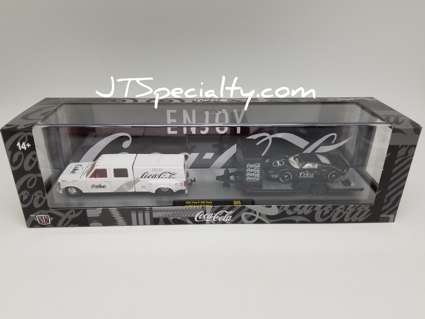M2 1987 Ford F-350 Truck & 1966 GT40 MK2 - Coca-Cola Auto Hauler