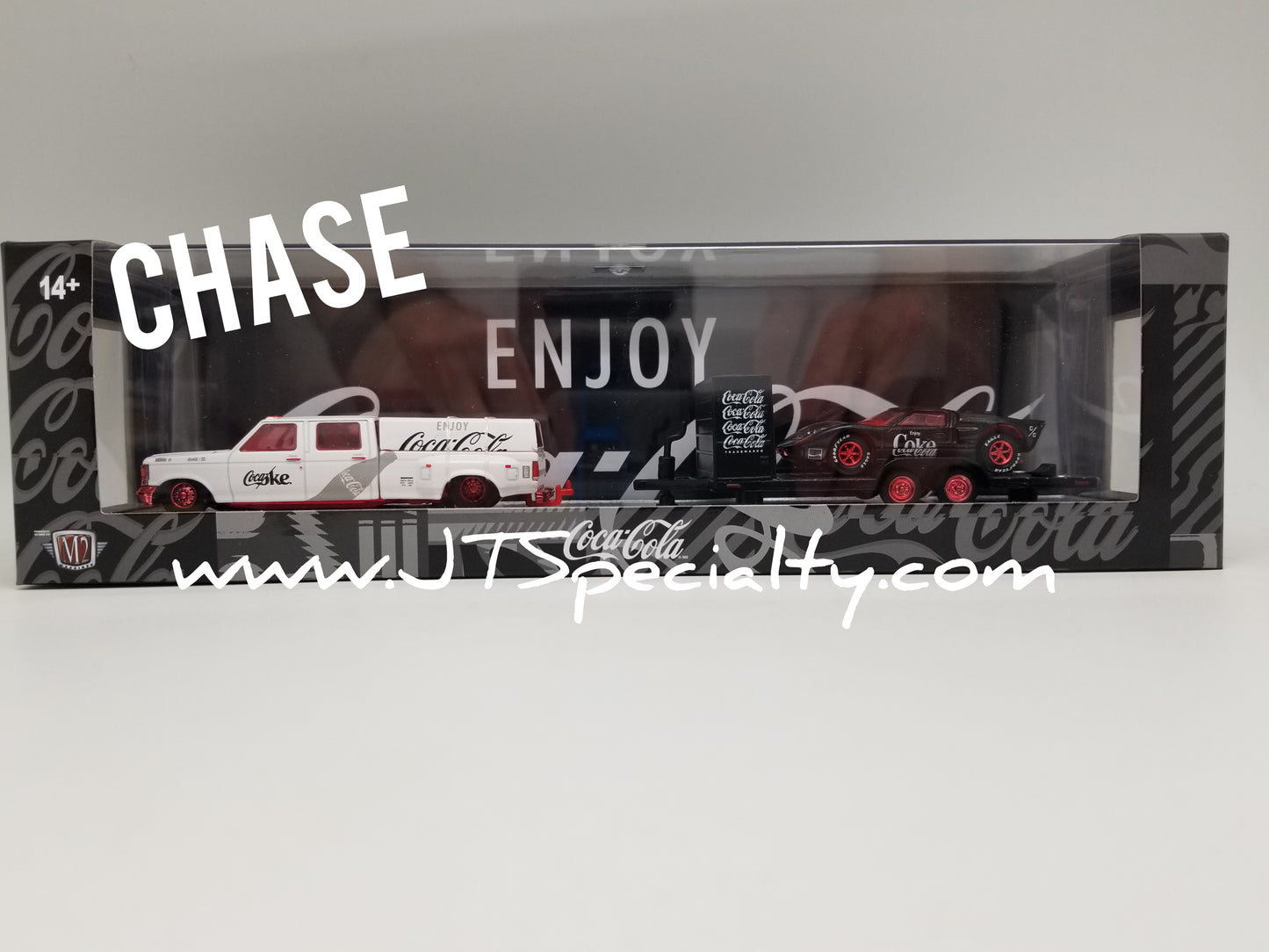 M2 CHASE 1987 Ford F-350 Truck & 1966 GT40 MK2 - Coca-Cola Auto Hauler