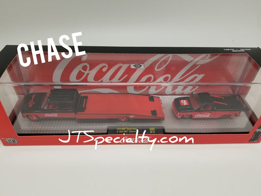 M2 CHASE 1973 GMC Ramp Truck & 1995 GMC Sonoma 15 - Coca-Cola Auto Hauler
