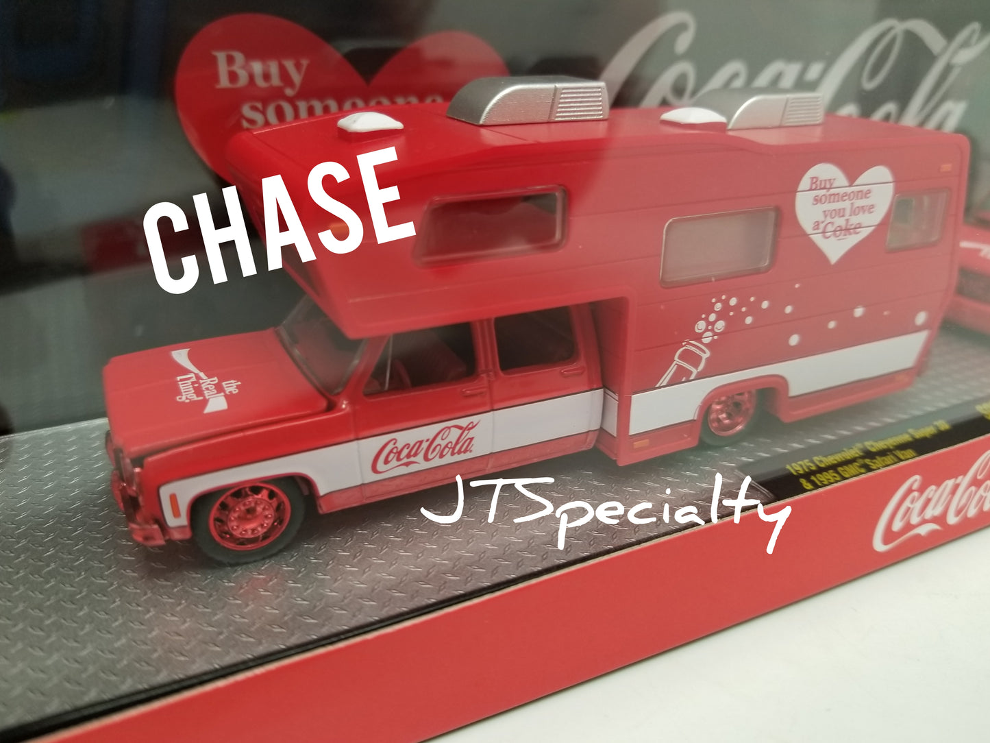 M2 CHASE 1975 Chevrolet Cheyenne Super 30 & 1995 GMC Safari Van - Coca-Cola Auto Hauler