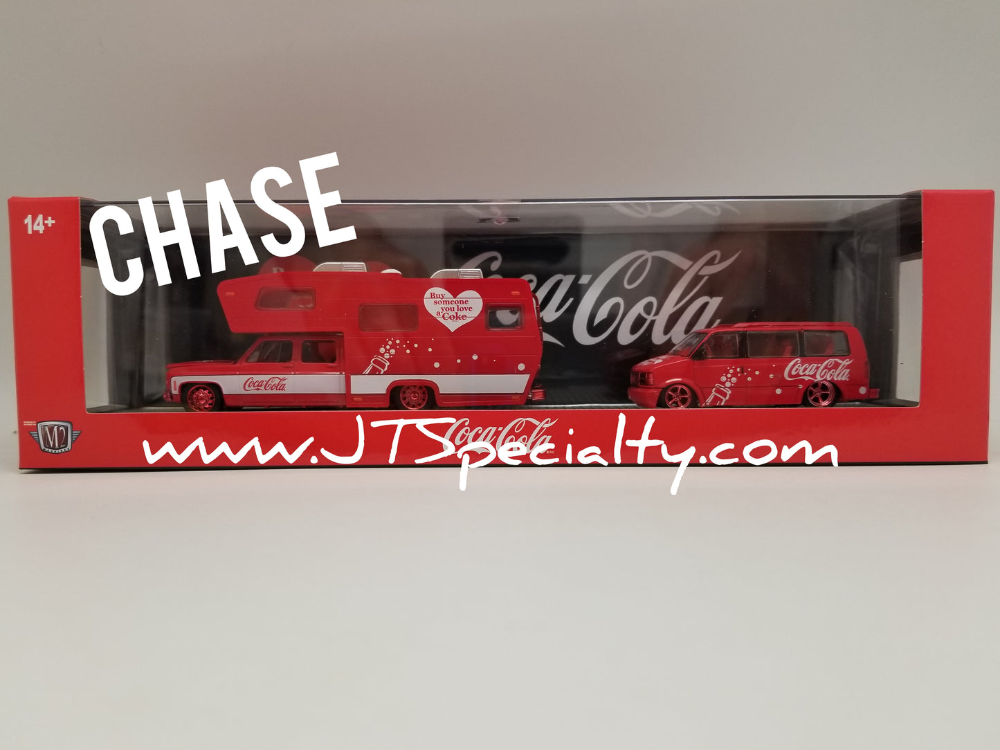 M2 CHASE 1975 Chevrolet Cheyenne Super 30 & 1995 GMC Safari Van - Coca-Cola Auto Hauler