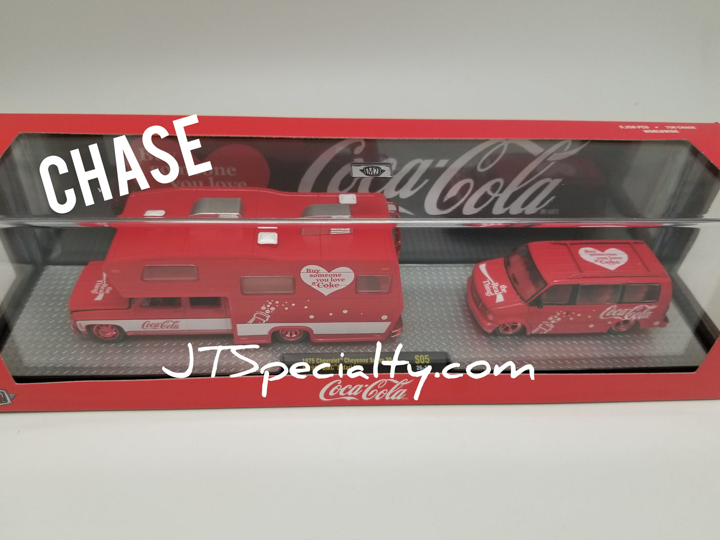M2 CHASE 1975 Chevrolet Cheyenne Super 30 & 1995 GMC Safari Van - Coca-Cola Auto Hauler