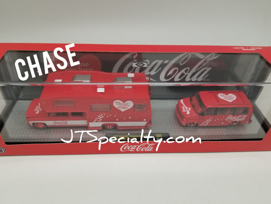M2 CHASE 1975 Chevrolet Cheyenne Super 30 & 1995 GMC Safari Van - Coca-Cola Auto Hauler
