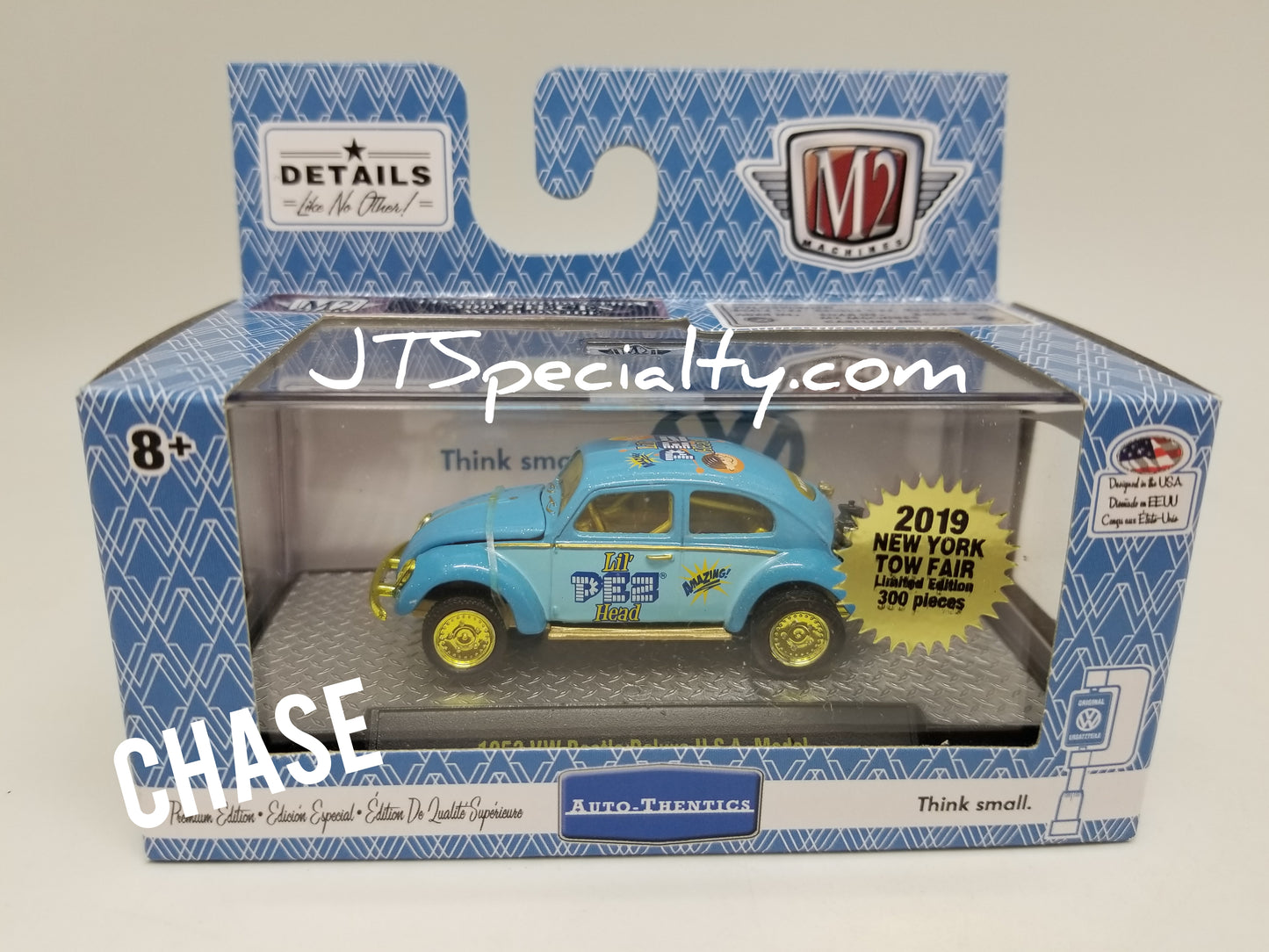 M2 CHASE 1953 VW Beetle Deluxe USA Model - 2019 New York Toy Fair