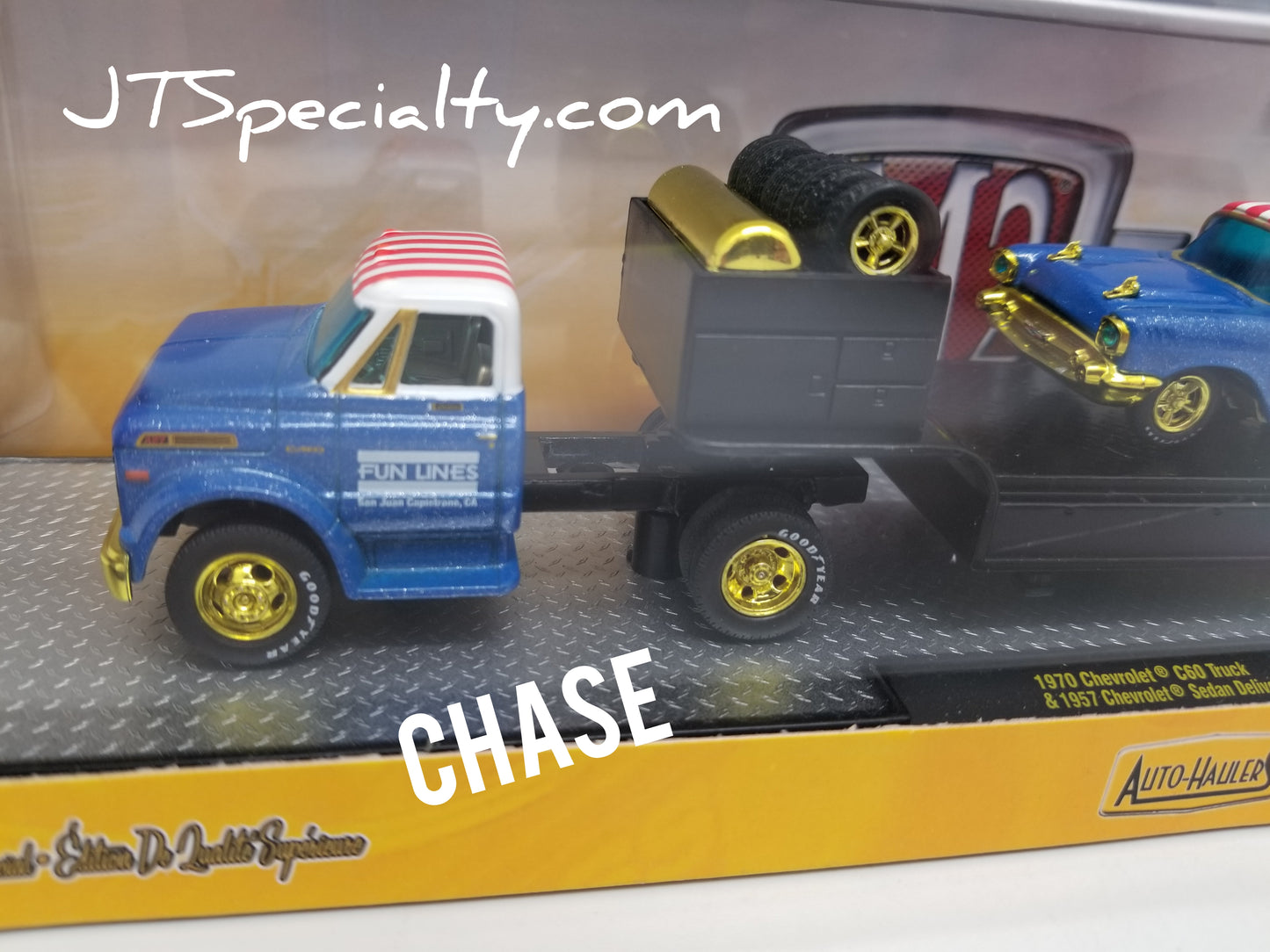 M2 CHASE 1970 Chevrolet C60 Truck & 1957 Chevrolet Sedan Delivery - SEMA 2017 Auto Hauler