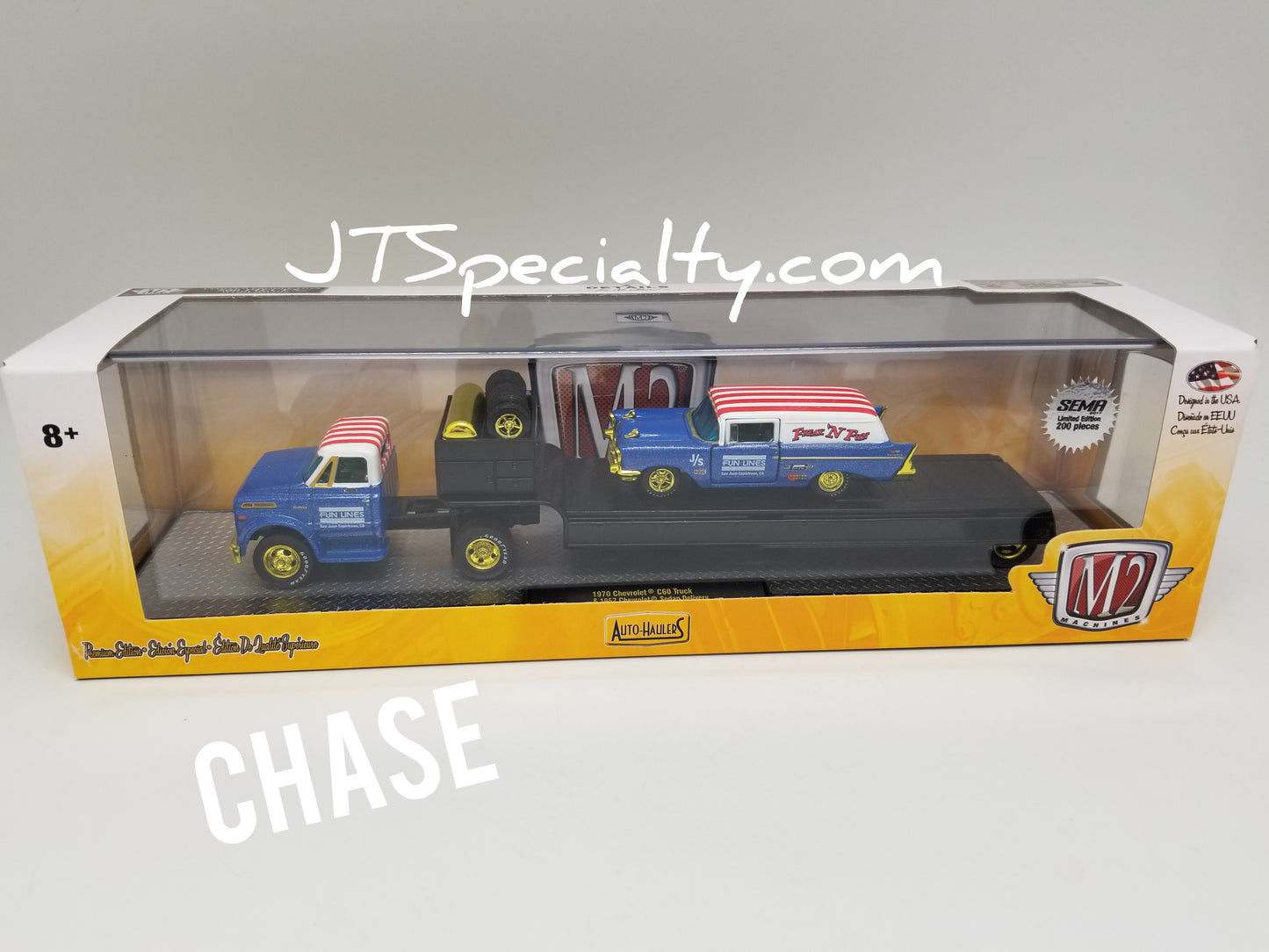 M2 CHASE 1970 Chevrolet C60 Truck & 1957 Chevrolet Sedan Delivery - SEMA 2017 Auto Hauler