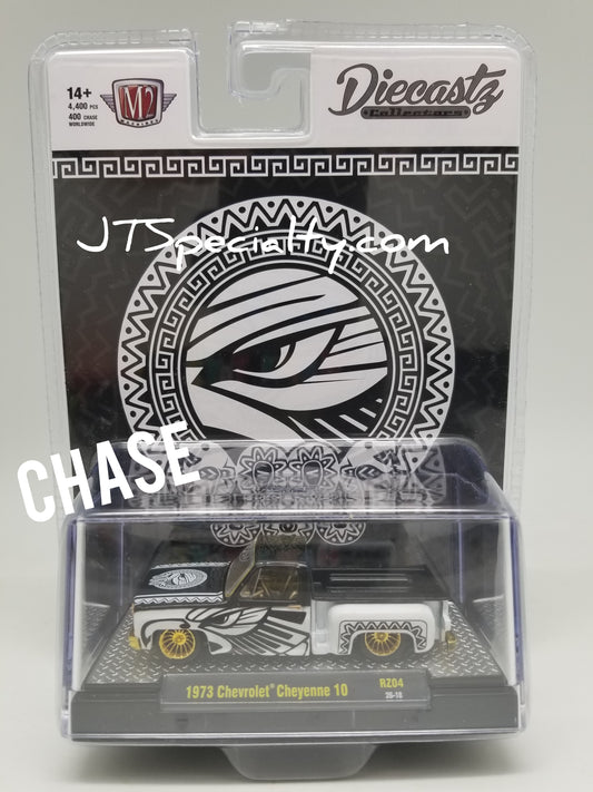 M2 CHASE 1973 Chevrolet Cheyenne 10 - Stepside - Diecastz