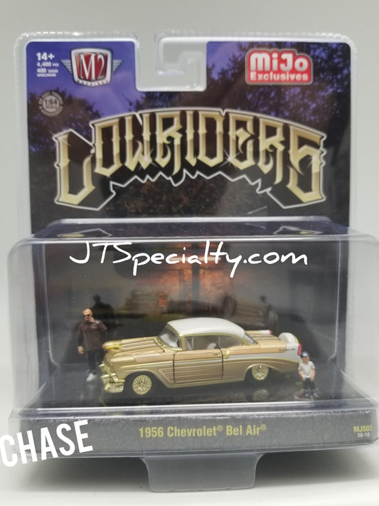 M2 CHASE 1956 Chevrolet Bel Air Lowriders w/ 2 Figures