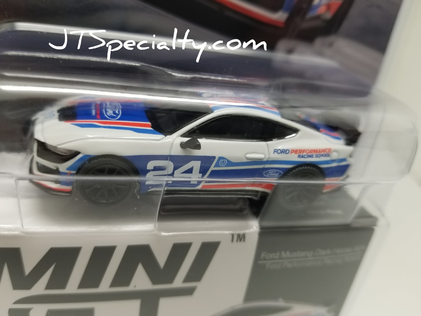 Mini GT 1172 - Ford Mustang Dark Horse #24 - Ford Racing School