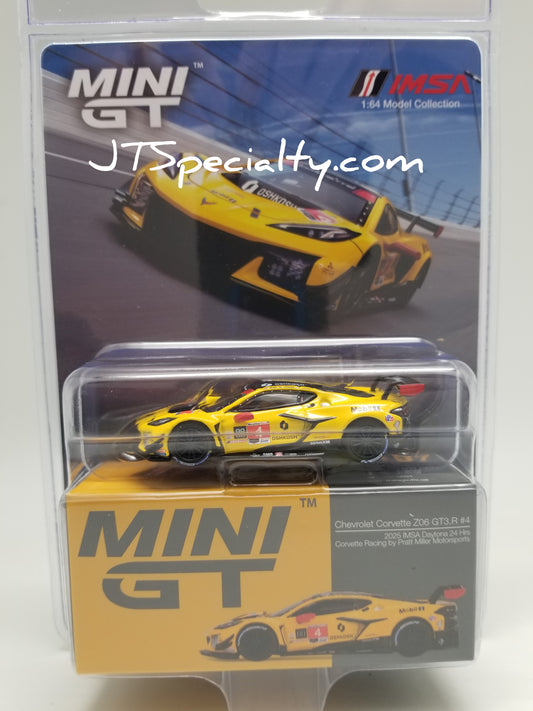 Mini GT 1197 - Chevrolet Corvette Z06 GT3 R #4 - 2025 IMSA 24HR