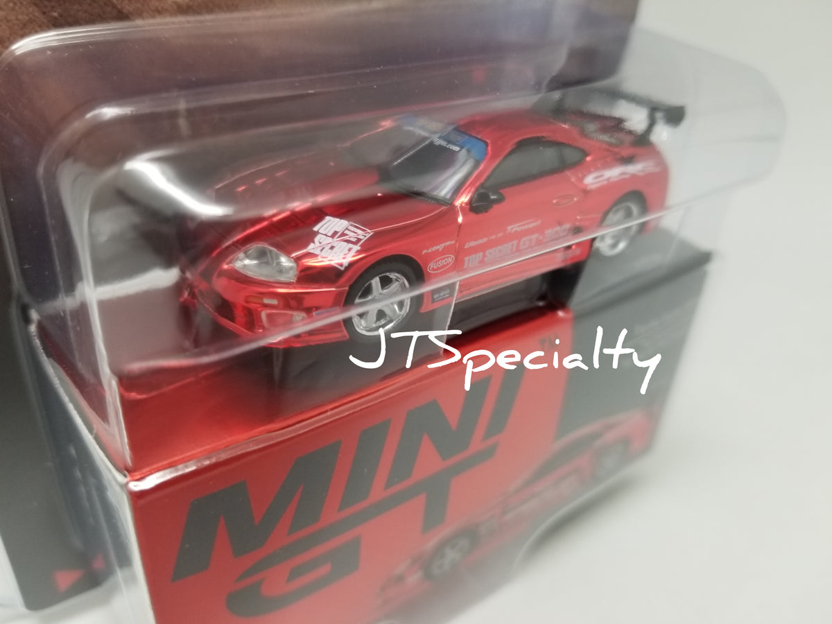 Mini GT 1132 - Toyota Supra Top Secret GT-300 - Red Chrome