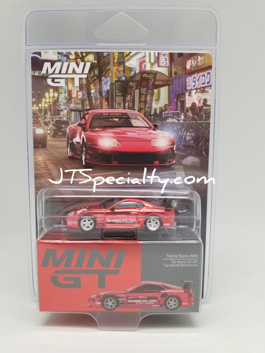 Mini GT 1132 - Toyota Supra Top Secret GT-300 - Red Chrome