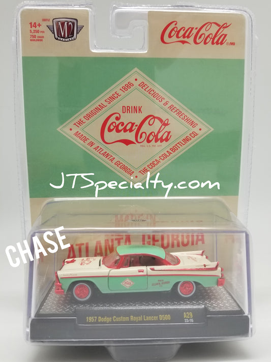 M2 CHASE A29 1957 Dodge Custom Royal Lancer D500 - Coca-Cola