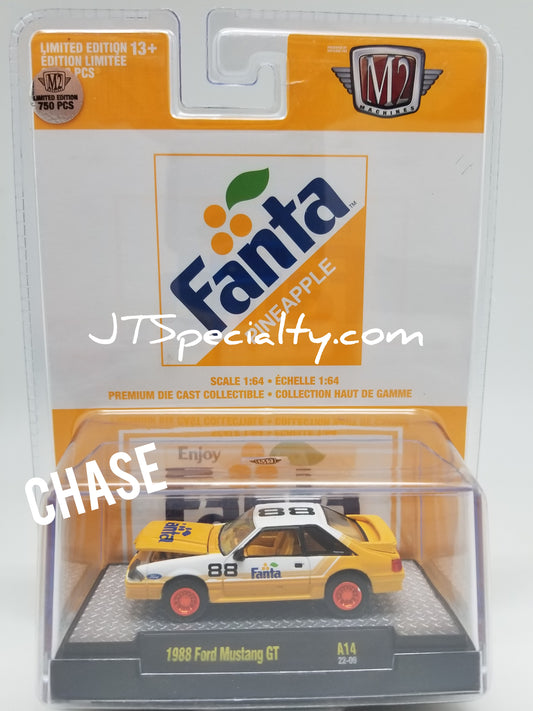 M2 CHASE A14 1988 Ford Mustang GT - Fanta Pineapple