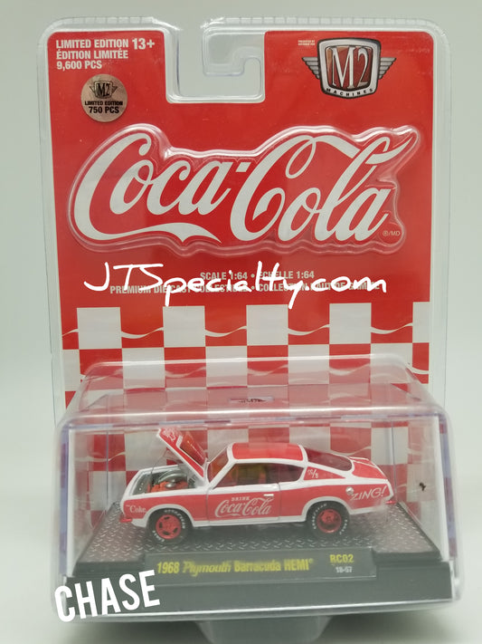 M2 CHASE RC02 1968 Plymouth Barracuda HEMI - Coca-Cola / Coke