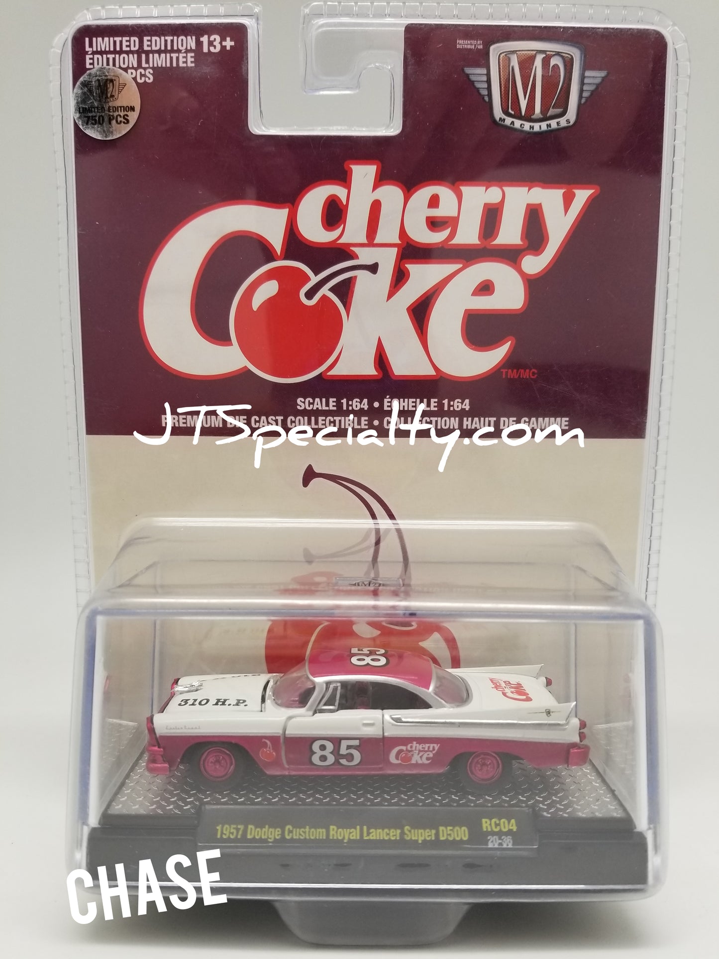 M2 CHASE RC04 1957 Dodge Custom Royal Lancer Super D500 - Cherry Coke