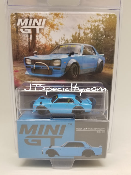 Mini GT 1169 - Nissan LB Works HAKOSUKA - Baby Blue