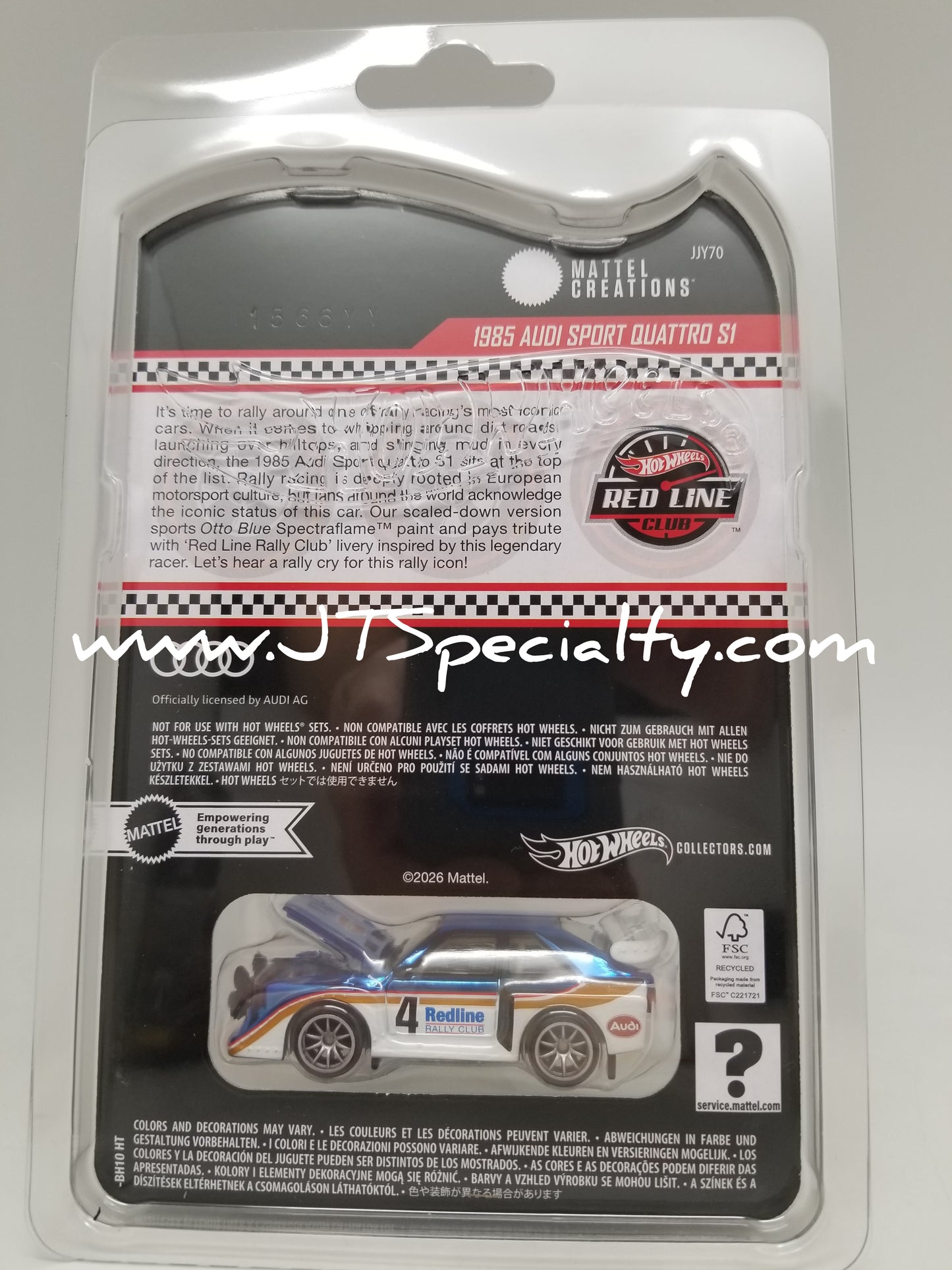 Hot Wheels RLC 1985 Audi Sport Quattro SI