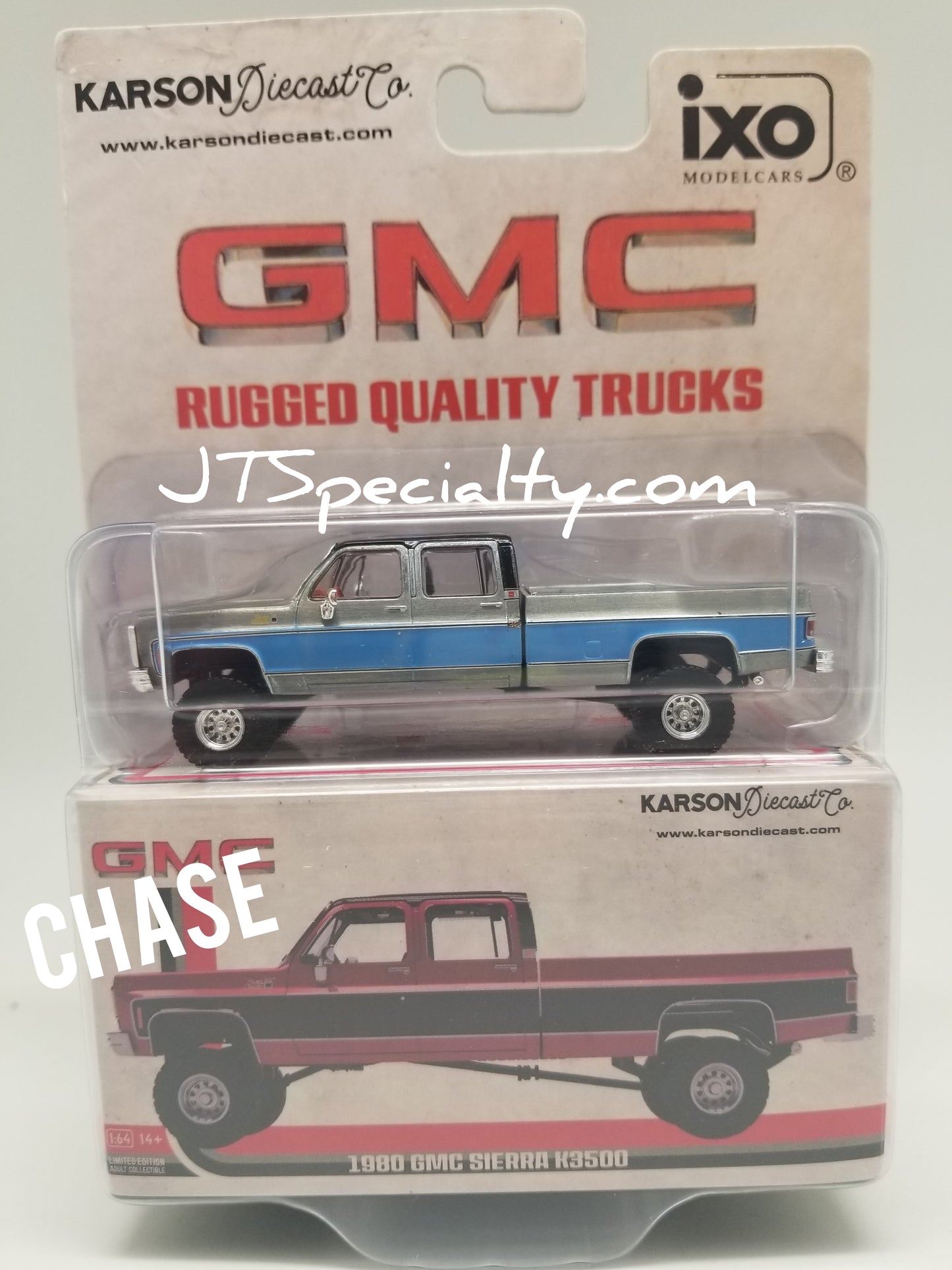 iXO CHASE 1980 GMC Sierra K3500 - Red & Black