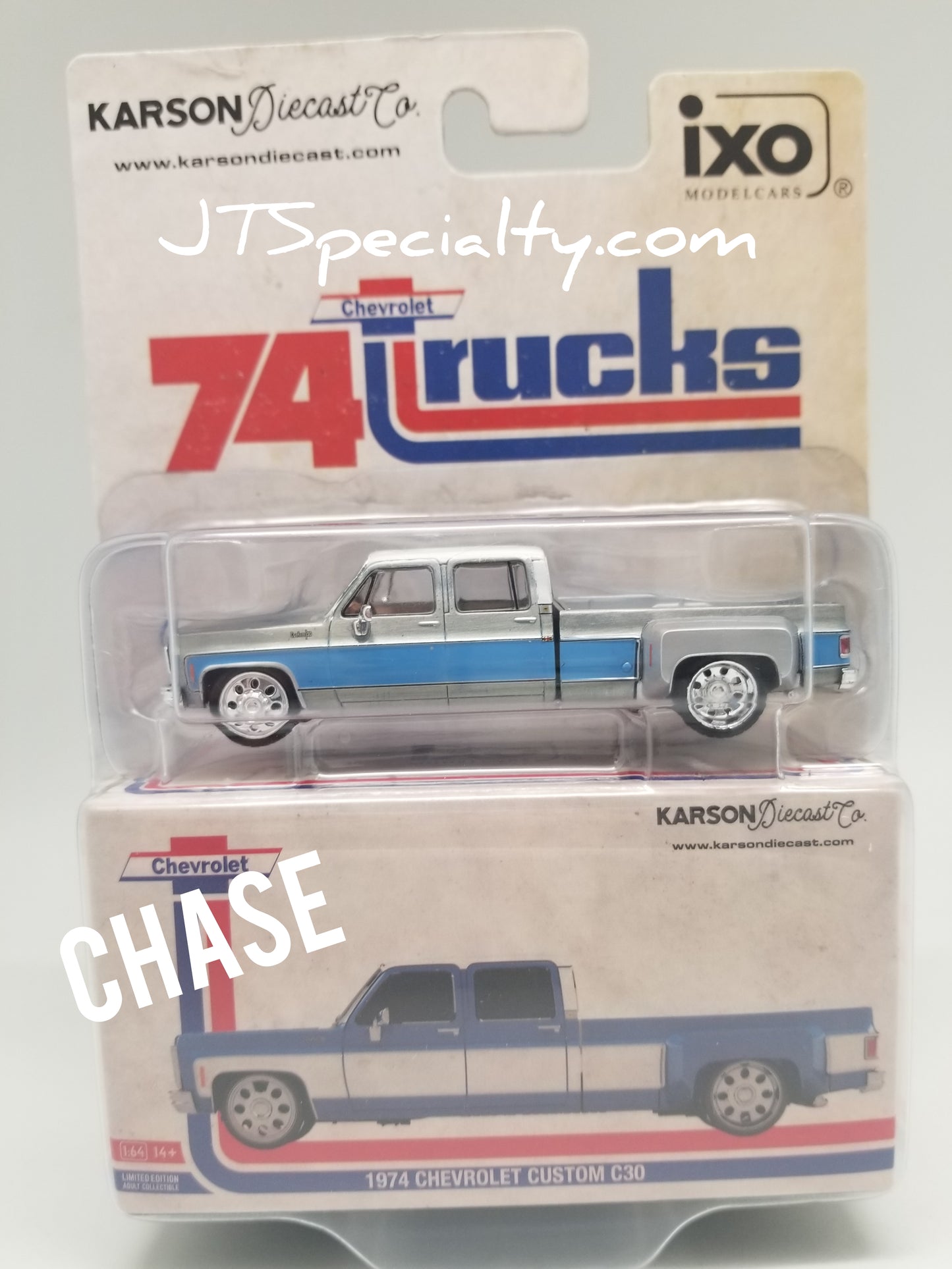 iXO CHASE 1974 Chevrolet Custom C30 - Blue/White Dually