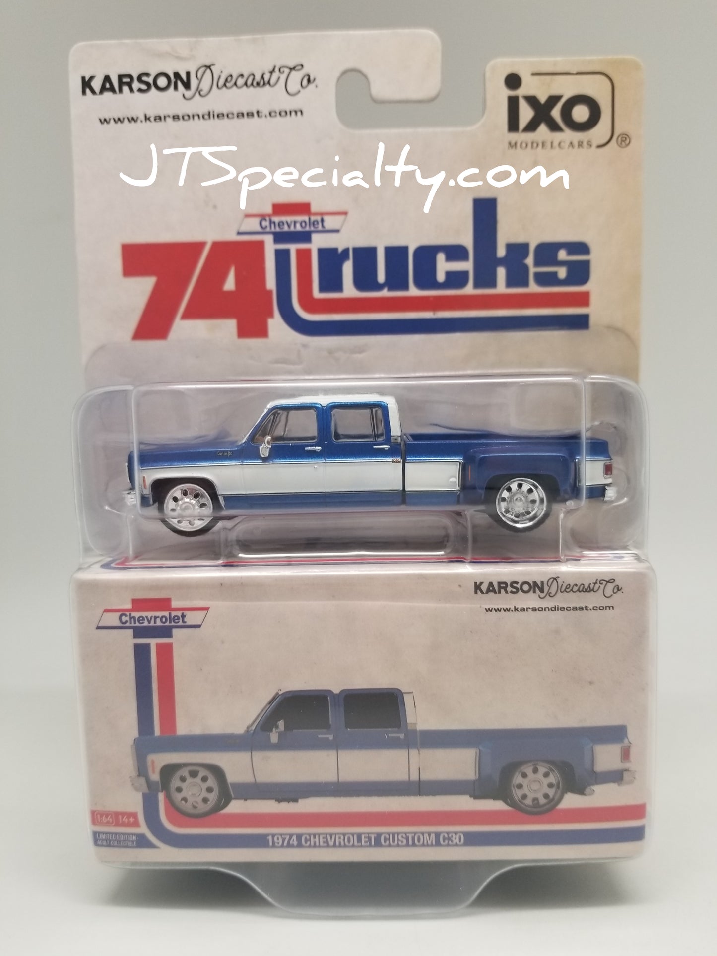 iXO 1974 Chevrolet Custom C30 - Blue/White Dually