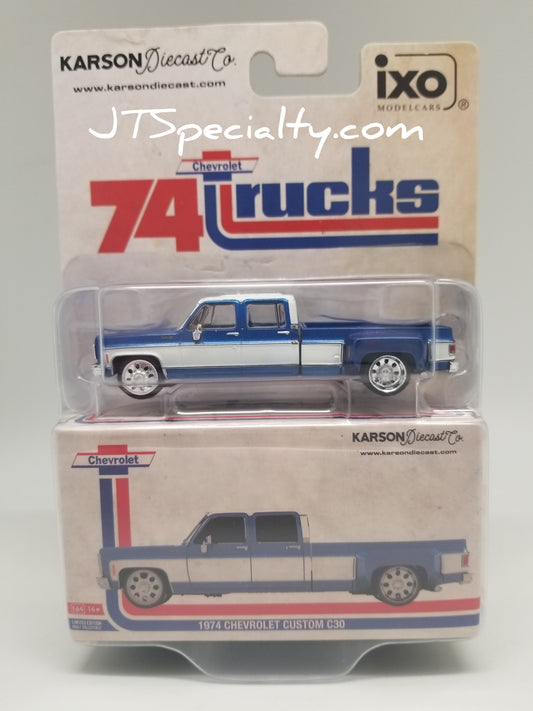 iXO 1974 Chevrolet Custom C30 - Blue/White Dually
