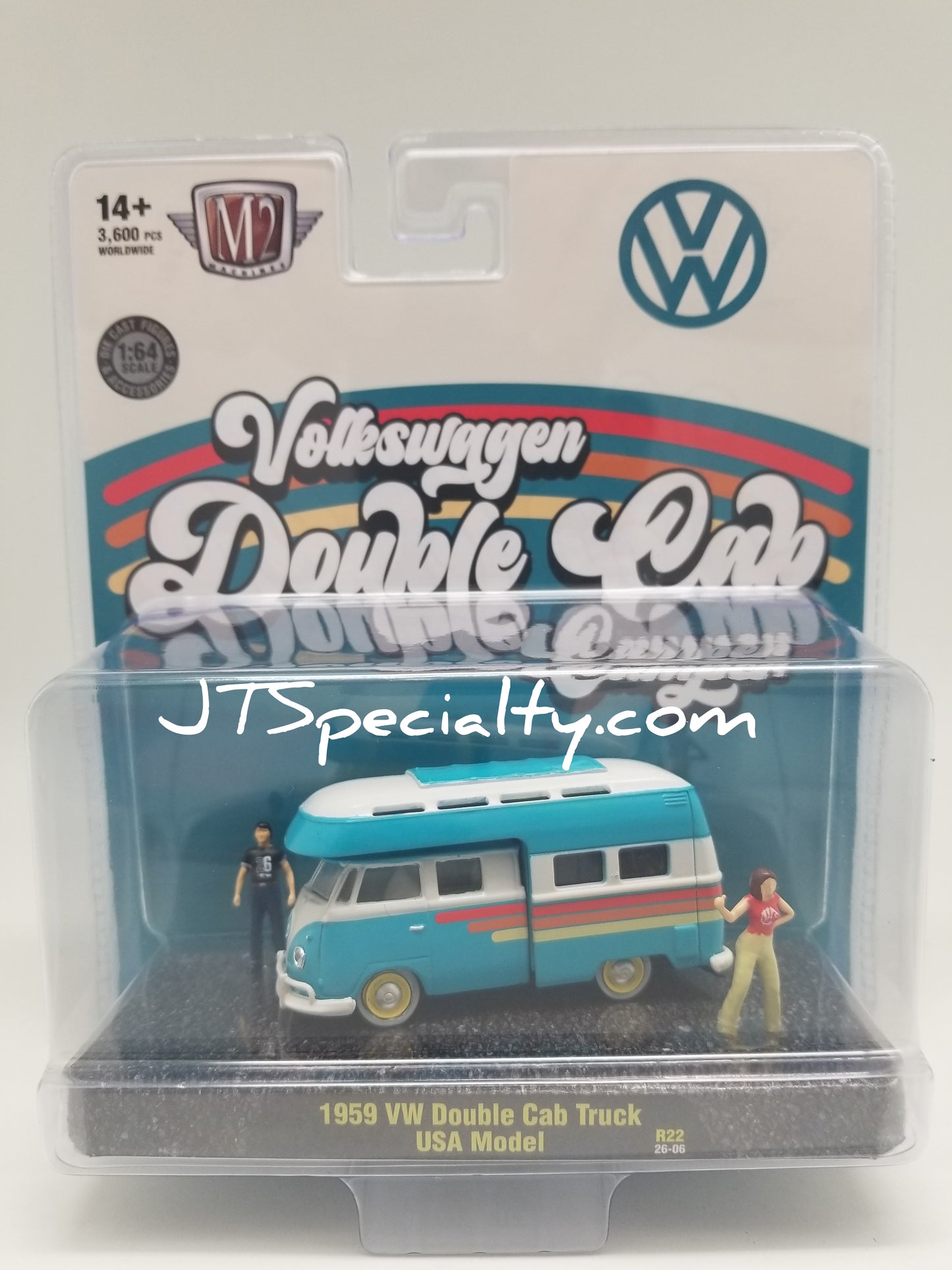 M2 1959 VW Double Cab Truck USA Model - Auto-Figs