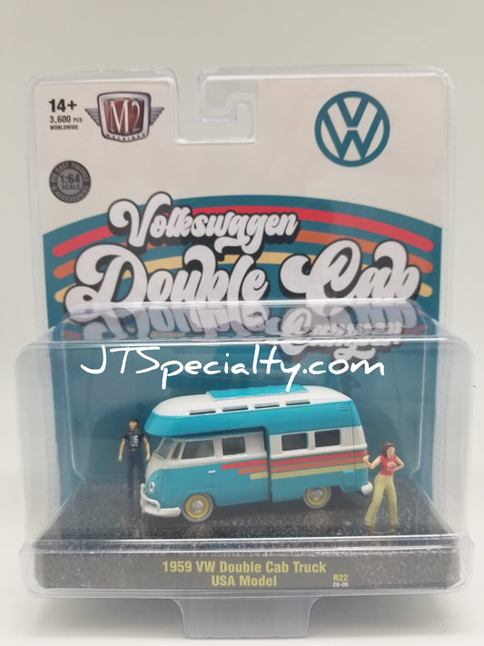 M2 1959 VW Double Cab Truck USA Model - Auto-Figs
