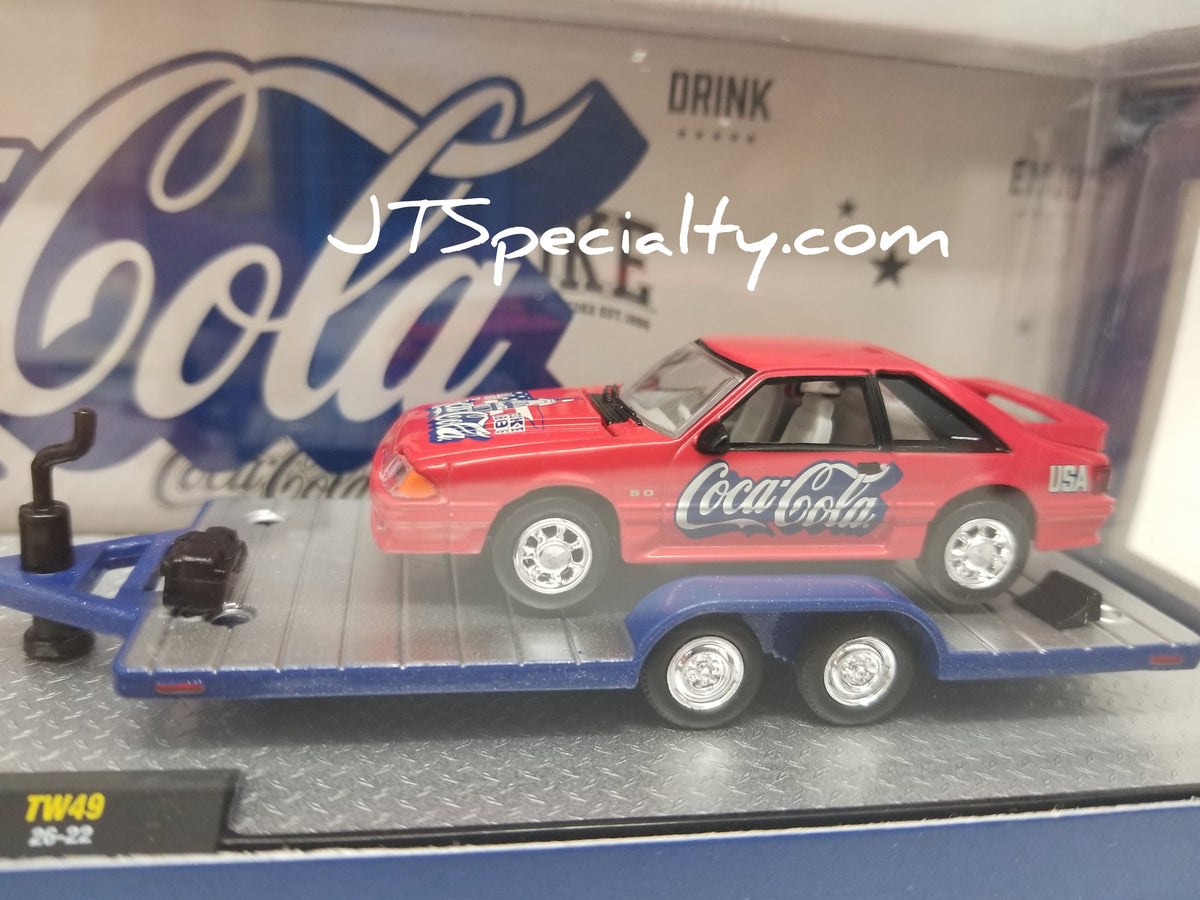 M2 1990 Ford F-350 Dually Truck & 1988 Mustang GT - Coca~Cola Auto Hauler