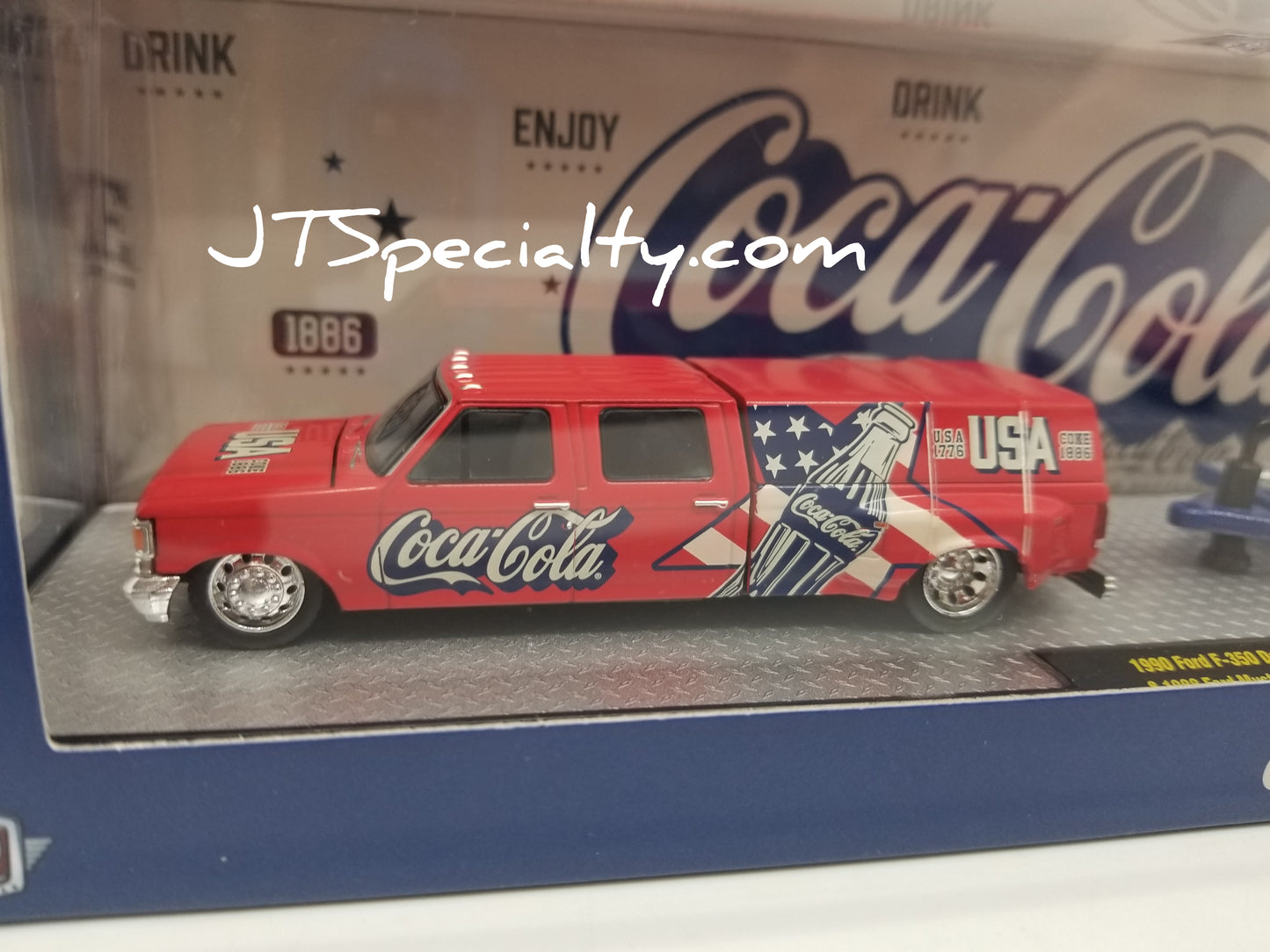 M2 1990 Ford F-350 Dually Truck & 1988 Mustang GT - Coca~Cola Auto Hauler