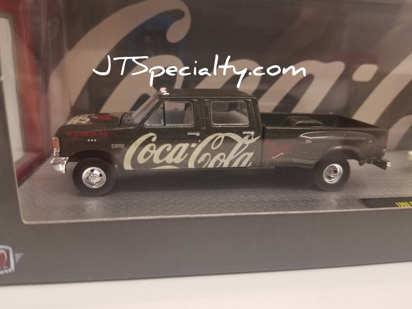 M2 1990 Ford F-350 Dually Truck & 1965 Mustang 2+2 Drag - Coca~Cola Auto Hauler