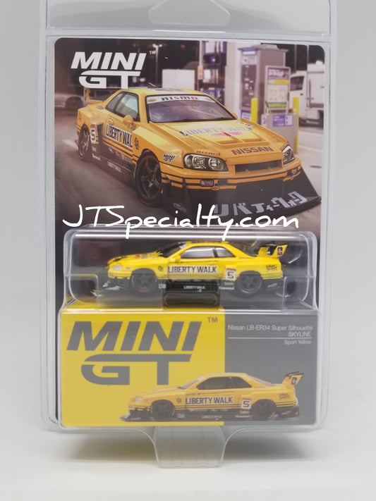 Mini GT 1182 - Nissan LB-ER34 Super Silhouette Skyline Sport YL