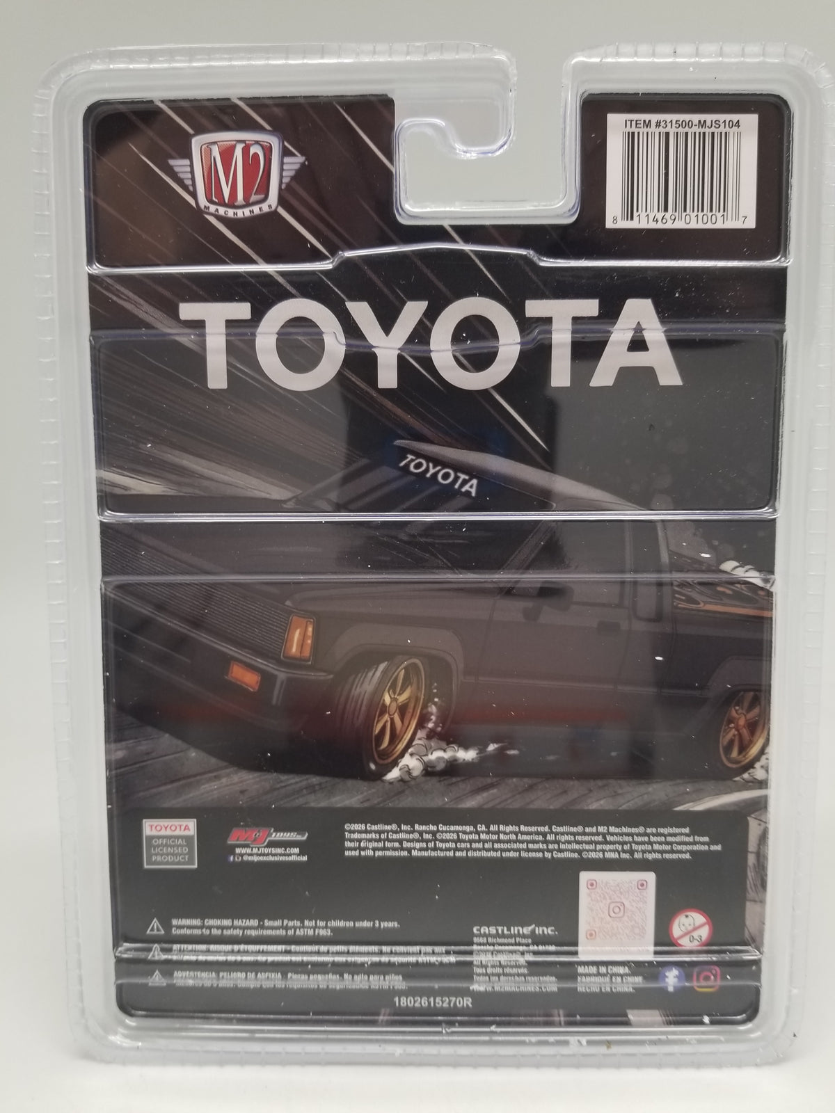 M2 CHASE 1985 Toyota Truck – Matte Grey w/ Carbon Hood- MiJo