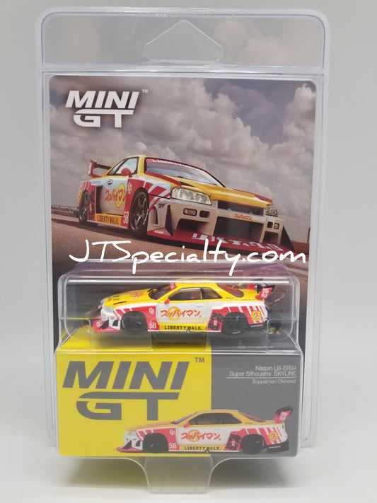 Mini GT 1204 - Nissan LB-ER34 Super Silhouette SKYLINE Suppaiman Okinawa