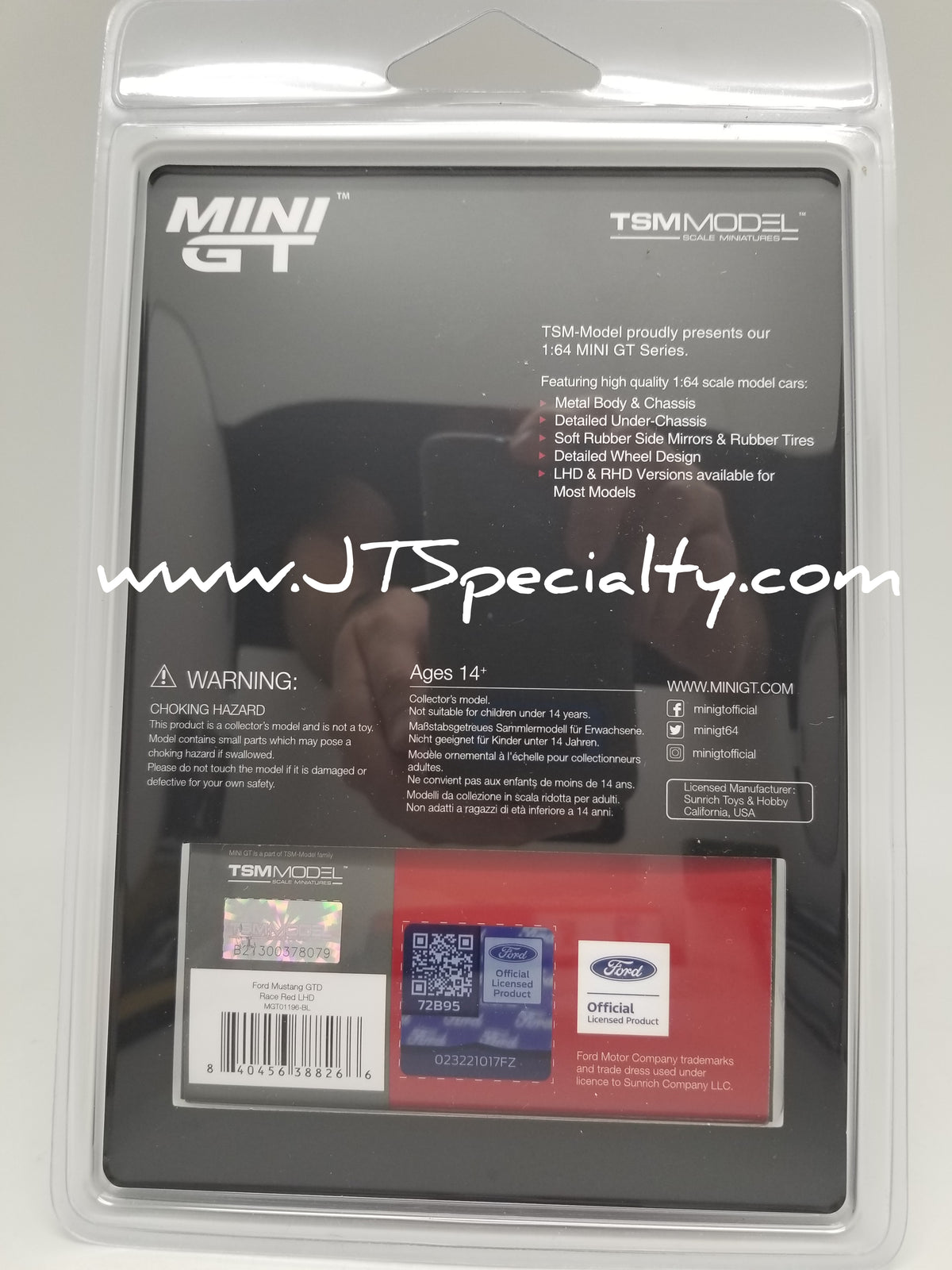 Mini GT 1196 - Ford Mustang GTD – Race Red