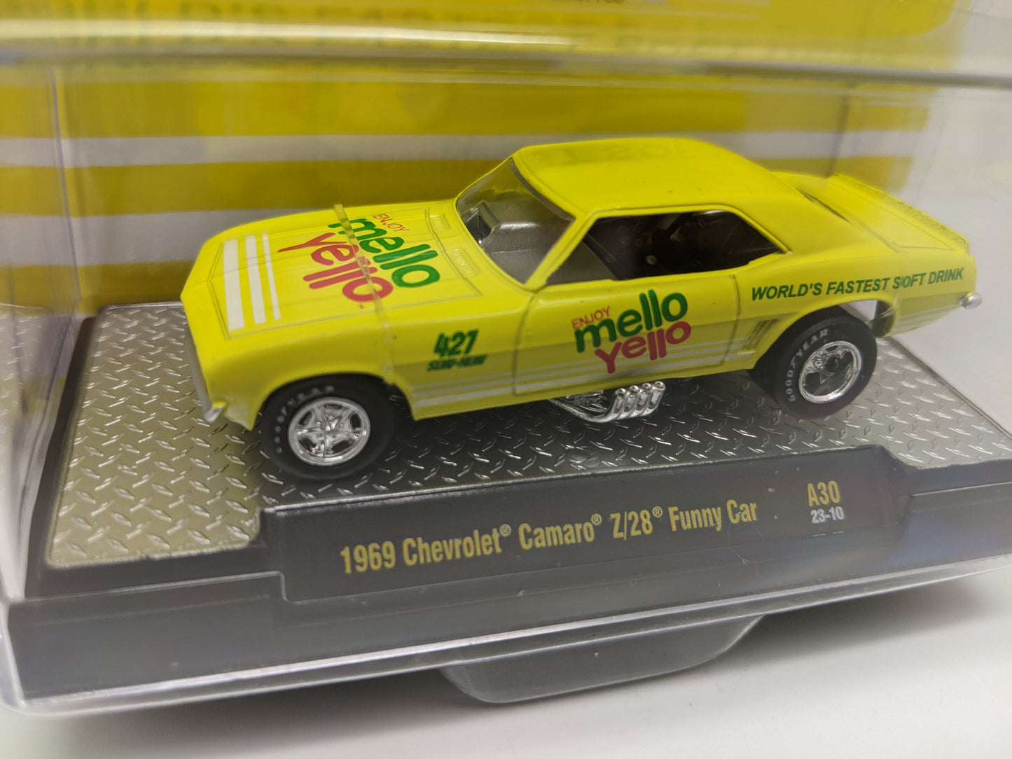 M2 1969 Chevrolet Camaro Z/28 Funny Car - Mello Yello