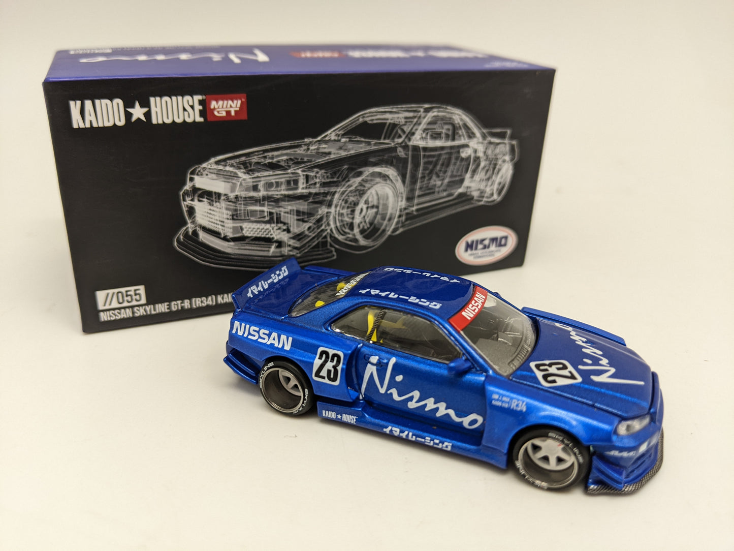 Kaido House 055 Mini GT - Nissan Skyline GT-R (R34) Kaido Works V3