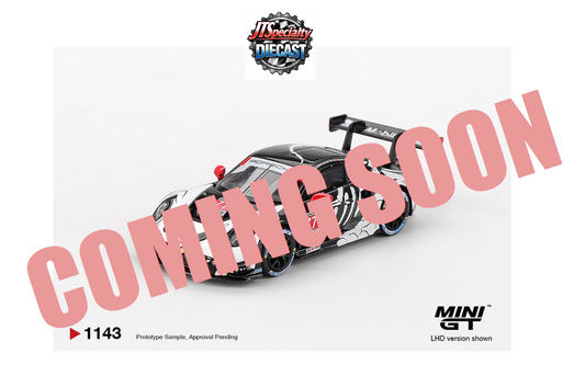 Mini GT 1143 - Porsche 911 GT3 R #77 AO Racing 2025 IMSA Petit Le Mans