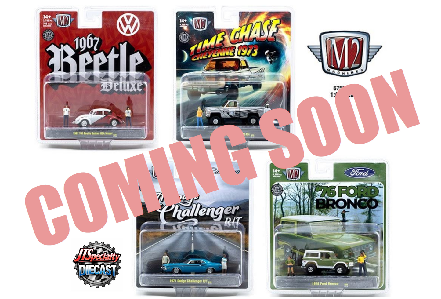 M2 - Auto-Figs Factory Sealed CASE of 4 (1 each)