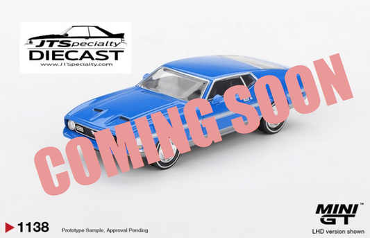 Mini GT 1138 Ford Mustang Mach 1 - Grabber Blue