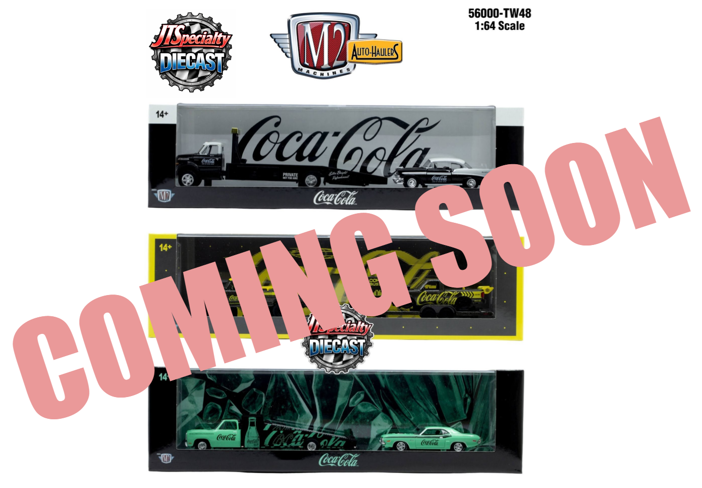 M2 56000-TW48 Set of 3 - Coca~Cola Auto Hauler