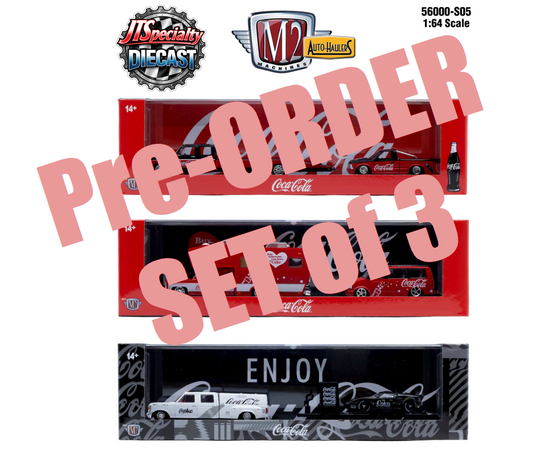 M2 56000-S05 Set of 3 - Coca~Cola Auto Hauler