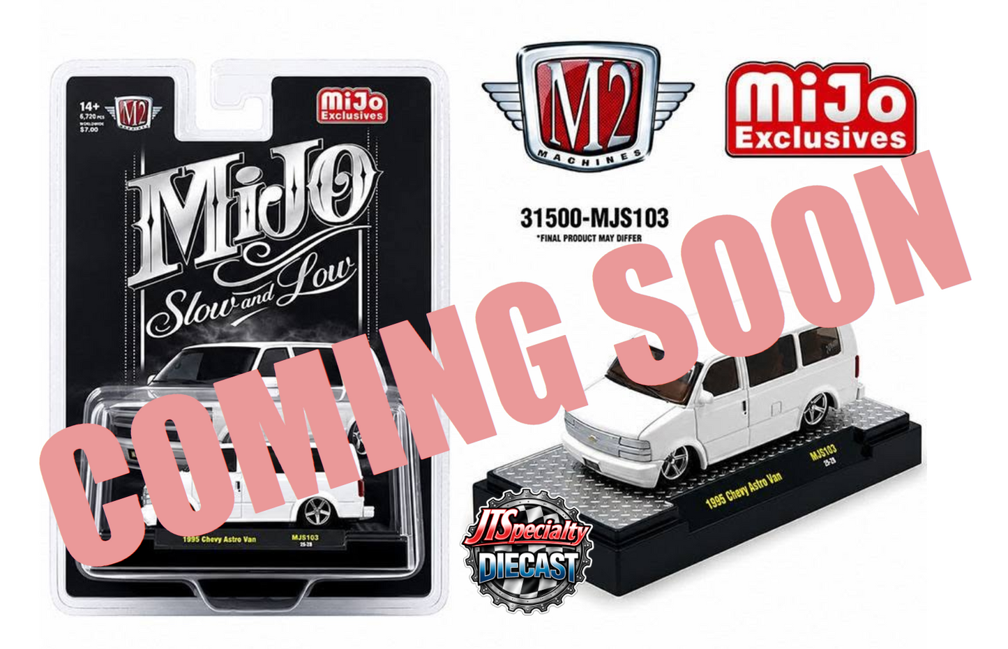 M2 1995 Chevrolet Astro Van - Slow & Low - WHITE - MiJo